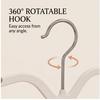 Rotatable Short-Neck Anti-Slip No-Trace Clothes Hangers, 10pcs Anti-Shoulder Mark for Home Closet & Laundry Storage Organizer