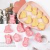 8Pcs/Set Easter Rabbit Chick Cookie Stamp Molds PP Plastic Cutters Biscuit Pastry Fondant Mould Carrot Easter Egg Baking Tools