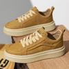 Fashion New Shoes for Men Leather Casual Shoes Trend Flat Skateboard Shoes Fashion Cool Lace-up Sneaker