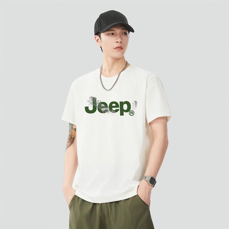 JEEP Men's Summer Round Neck Short Sleeve T-Shirt