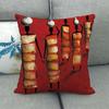 African Oil Painting Featuring Ethnic Digital Printing Short Plush Pillow Covers For Car Sofa Office Cushion Cover Home Goods