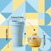 Easy To Demold Folding Ice Mold Cup with Straw Ice Kettle Silicone Collapsible Mug  Office