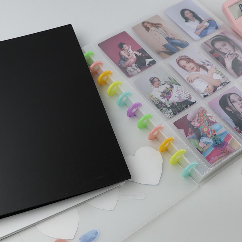 4/9Grids Kpop Photocard Binder Large Capacity Photo Album Idol Cards Storage Book Photo Protector Cover Binder With 20 Pages Set