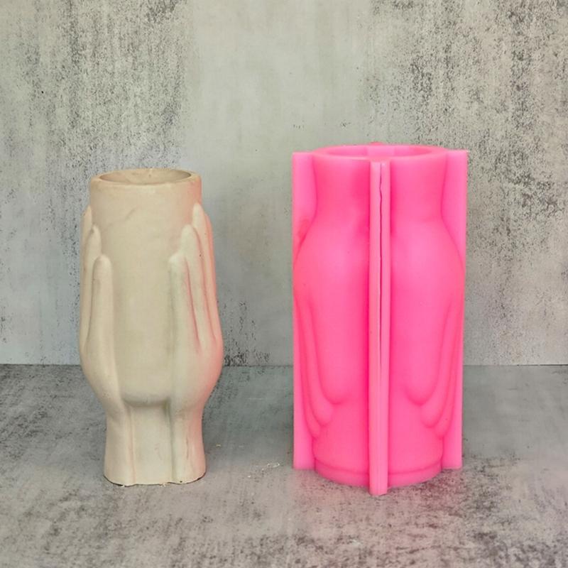 Vase Mould Concrete Flowerpots Silicone Molds Abstract Art Face Shaped DIY Succulent Pot Moulds DIY Table Decorations