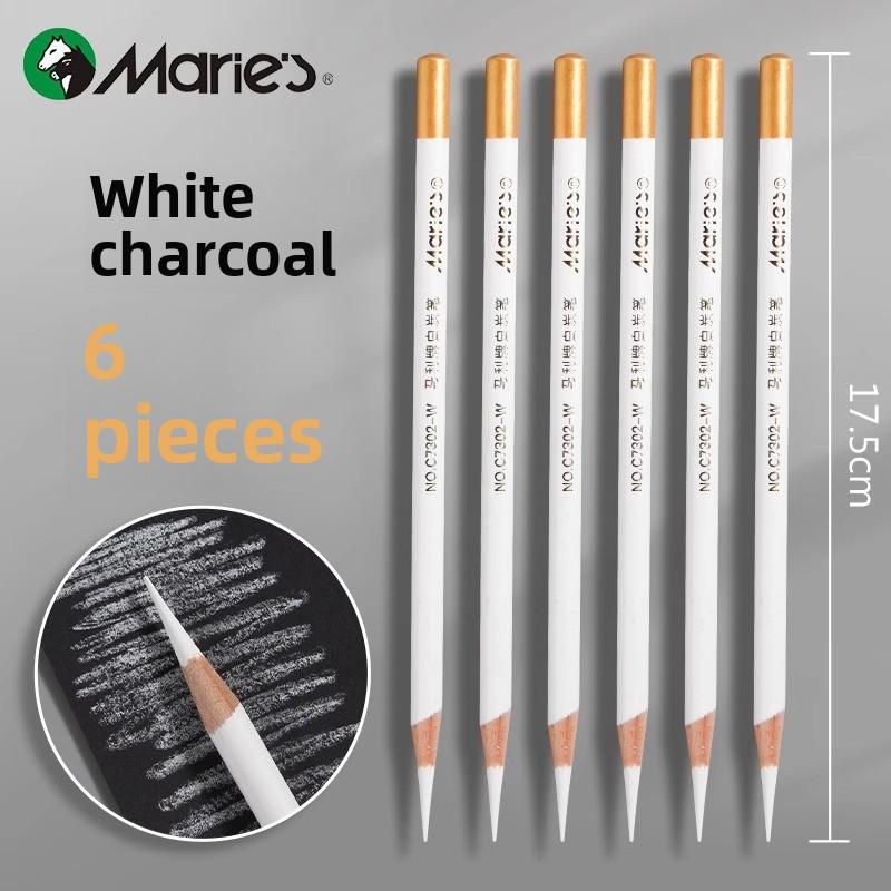 White Charcoal Black Charcoal Art Student Sketch Soft Charcoal Pen Set Student Drawing Sketch Stroke Drawing Tool Beginner