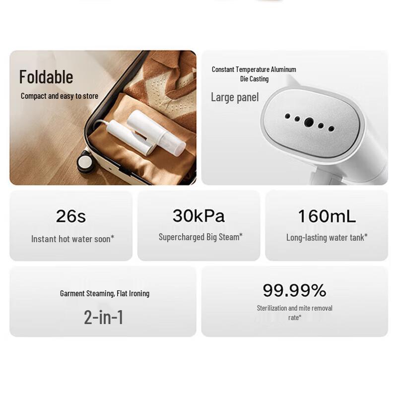 Xiaomi Mijia Handheld Garment Steamer 2 CN plug (adapter included)