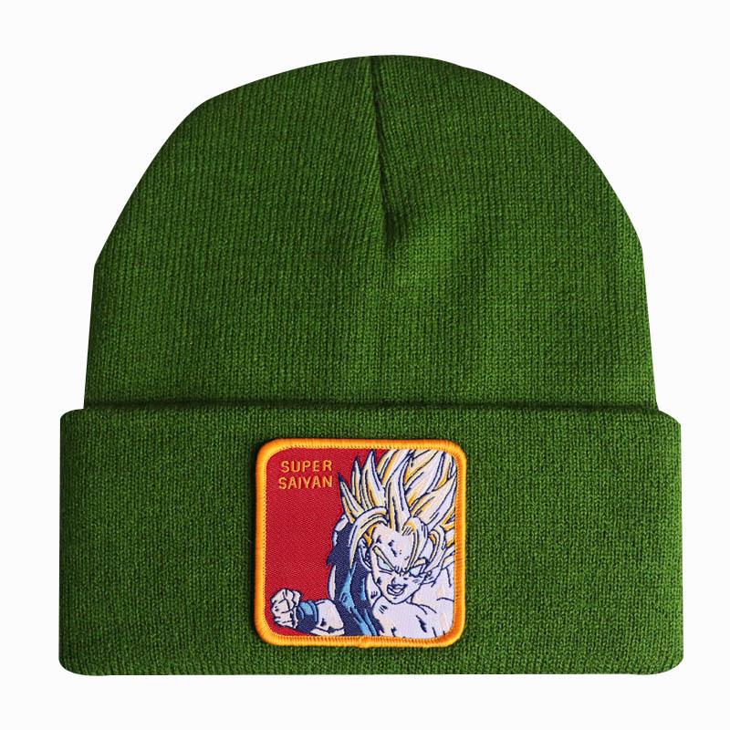 Anime Dragon Ball Son Goku Super Saiyan SUPER SAIYAN Knitted Hat, Woolen Hat, Ski Pullover Hat