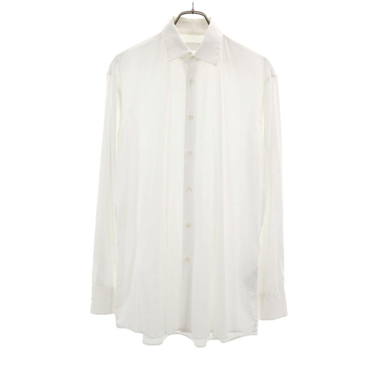 

PRADA сделано в Италии Рубашка с длинным рукавом 41 белая Мужская Б/У