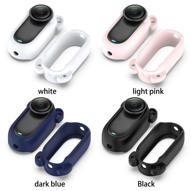 Flexible Silicone Case for 360 GO 3/GO 3S Action Cameras Full Body Protections Sleeve Travel Friendly Accessory
