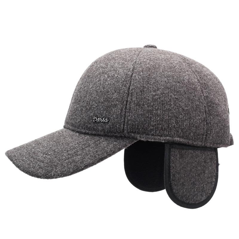 Autumn Winter Middle-Aged and Elderly Warm Cap Outdoor Cold Ear Protection Baseball Cap Men Sunshade Sunscreen Cap