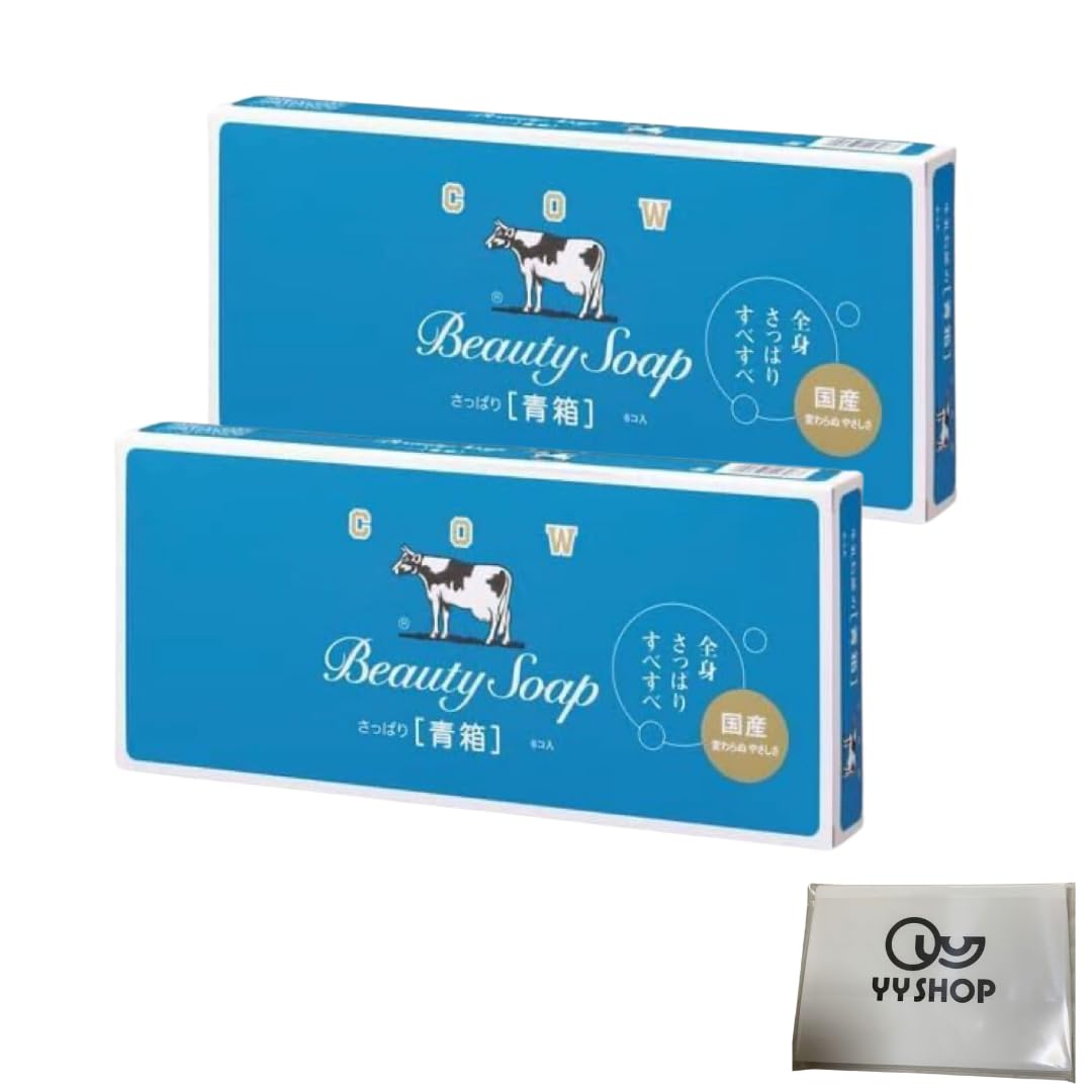 

Мыло Cow Brand в синей коробке, 6 штук x 2, набор из молочного мыла, оптовая закупка, оригинальная карманная салфетка в комплекте +