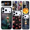 Capa Case for iPhone 17 Air 16 Pro Max 15 Plus 11 13 Mini 14 12 Back Phone Cover Solar System Galaxy Planets