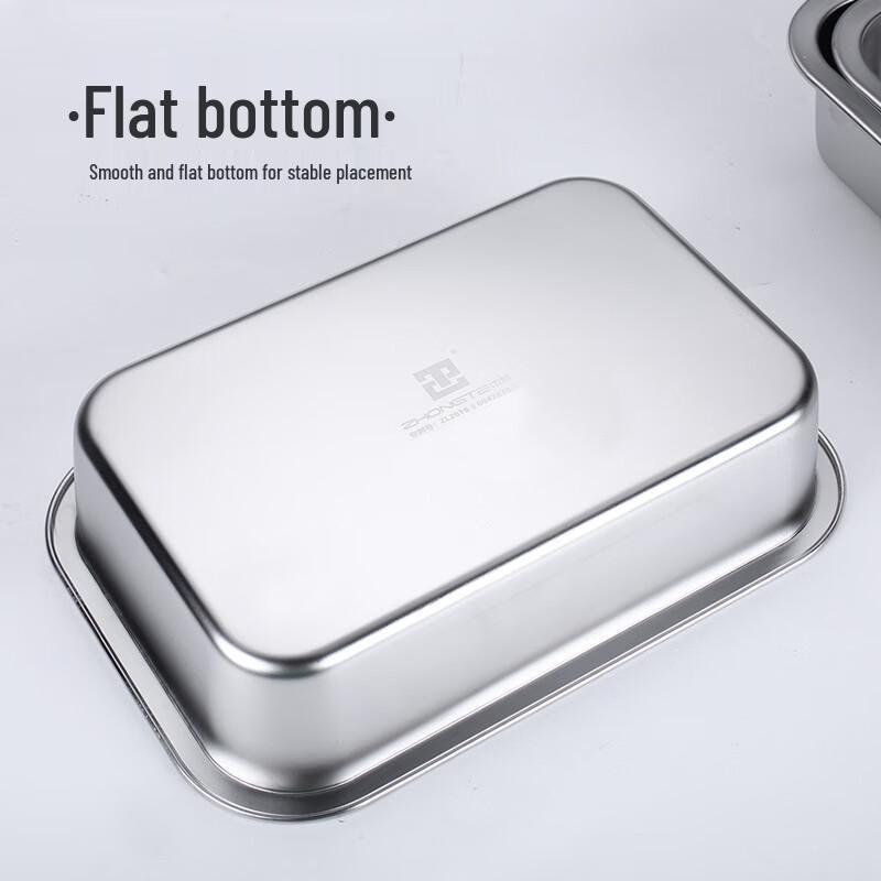 Deep Rectangular Stainless Steel Food Pan