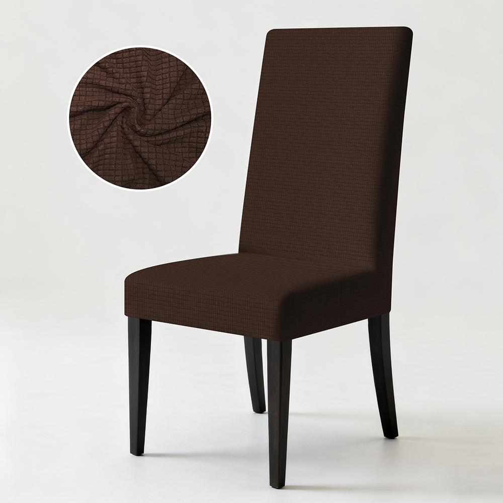 1PC Oversized Stretch High Back Dining Chair Covers Fashion Removable Spandex Protector Kitchen Thickened Soft Chair Cover
