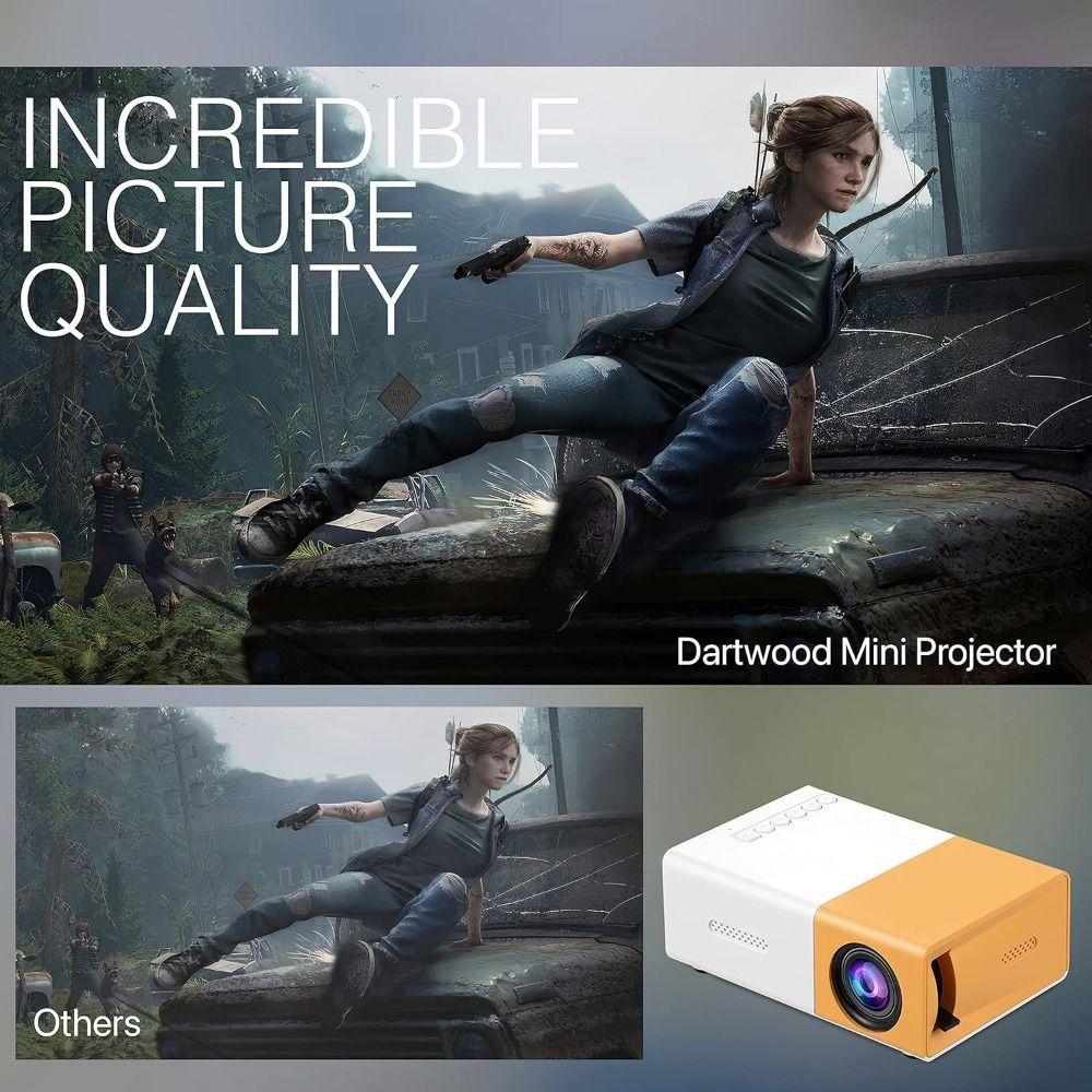 Remote Control Mini Projector Built-in Speaker Home Theater Projector  Home Theater