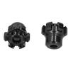 2PCS Wheel Fork Frame Sliders Crash Protection CNC Aluminium Alloy Universal for Motorcycles BikesBlack