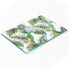 Stylish and Durable Glass Board with Tropical Flowers Print 80X52 Cm