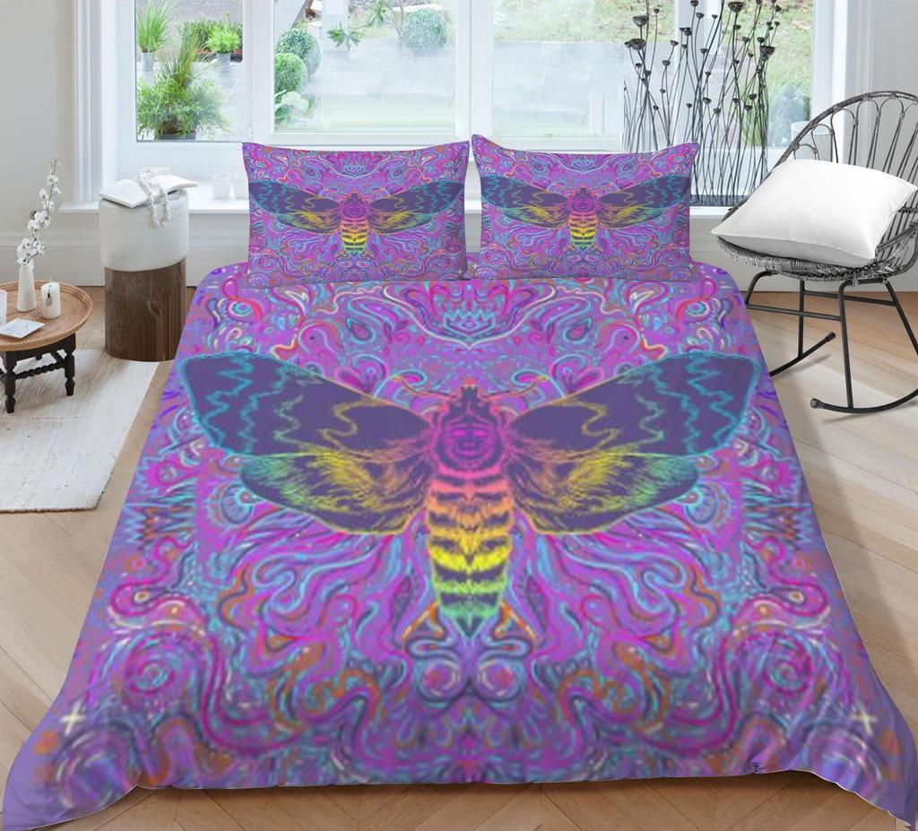 Home Bed Decor Bedding Sets Soft Breathable Bedspreads 3D Bohemia Printing Duvet Cover Pillowcase Bedclothes