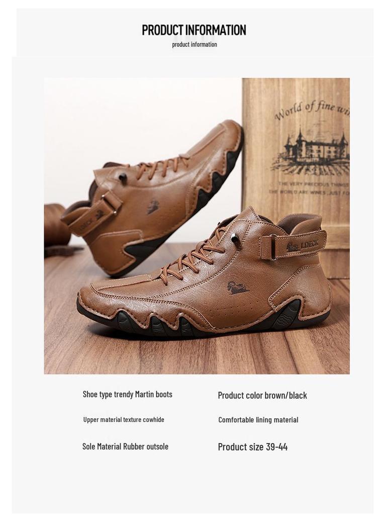 2023 Men's Octopus High-Top Martin Boots: Trendy Spring/Summer Casual Short Boots