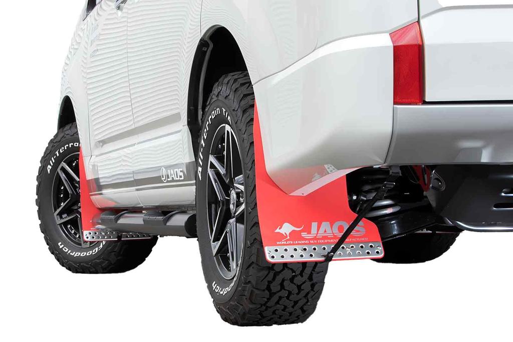 Jaos Mudguard III Rear Set Red for Delica Diesel B621306R D5 19+