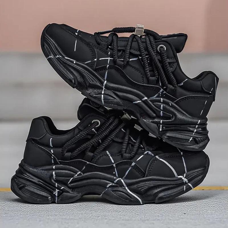 

Plus-size Shoes Fashionable Shoes Leisure Sports Shoes Heel-raising Shoes 39-46 46 чорний
