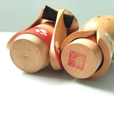 Kokeshi doll Retro wooden sosaku cute girls Japanese Kimono Ornament Japan