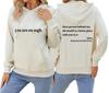 Dear Person Behind Me: Simple Letter Print Casual Long Sleeve Hooded Sweatshirt