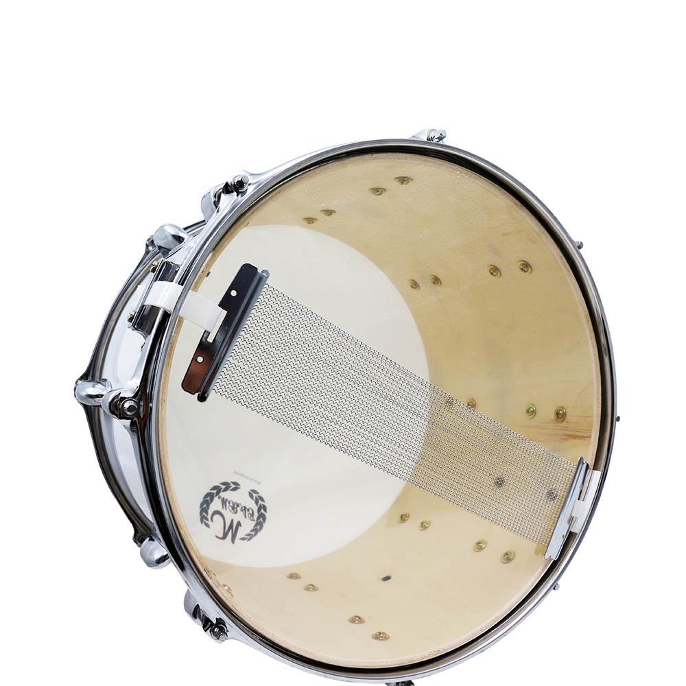 Striscia di Sabbia per Rullante da 14" per Cajon con Corde Sonore e Molle in Acciaio Inossidabile - Accessorio per Percussioni