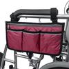 TEMU Multifunctional Wheelchair Armrest Storage Bag with Reflective Strip