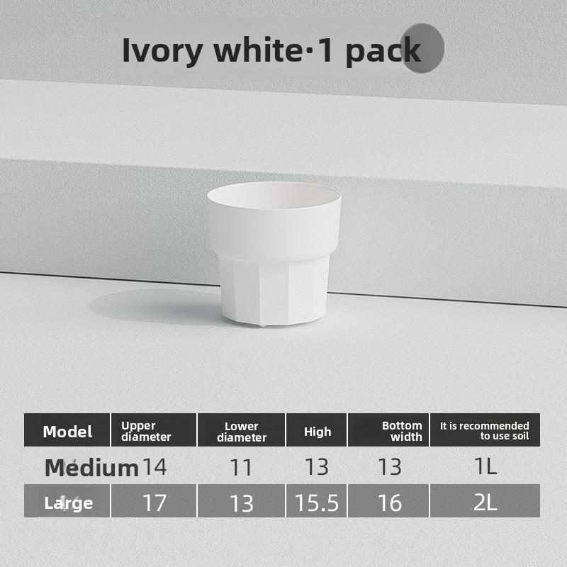 

Пластиковый смоляной цветочный горшок в скандинавском стиле, утолщенный, ударопрочный, для рабочего стола, специальный горшок-контейнер для зеленой редьки, суккулентов S-14cm белый