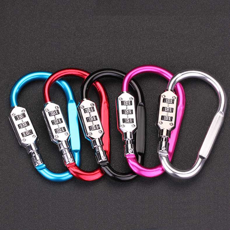 Outdoor Security Lock Buckle Backpack Password Lock Hanging Buckle Helmet Carabiner
