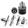 VOFUN-10Pcs 1.5-10Mm 3/8-24UNF Drill Chuck Set Drill Adapter Changed Impact Wrench Into Eletric Drill Chuck Drill Tool Kits