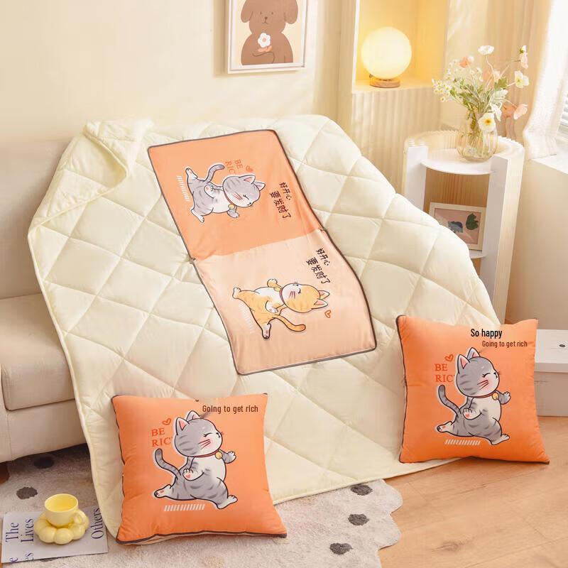 

Nanjiren Lucky Cat Brushed Pillow Quilt