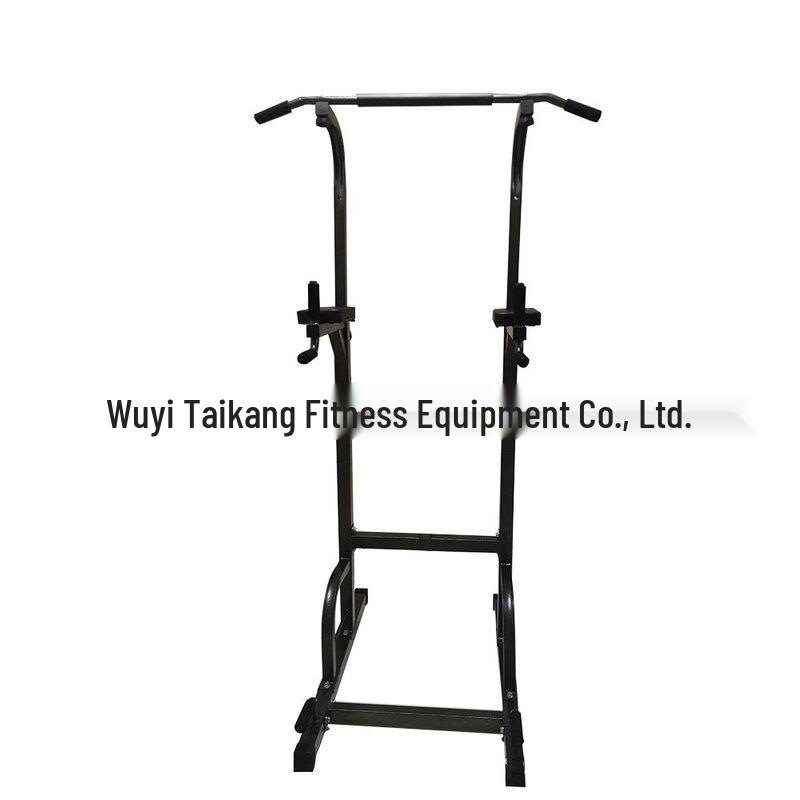 WEZHO Home Pull-up & Dip Station with Barbell Rack