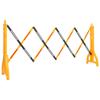 Foldable Traffic Barrier Yellow and Black 250x38x96 Cm
