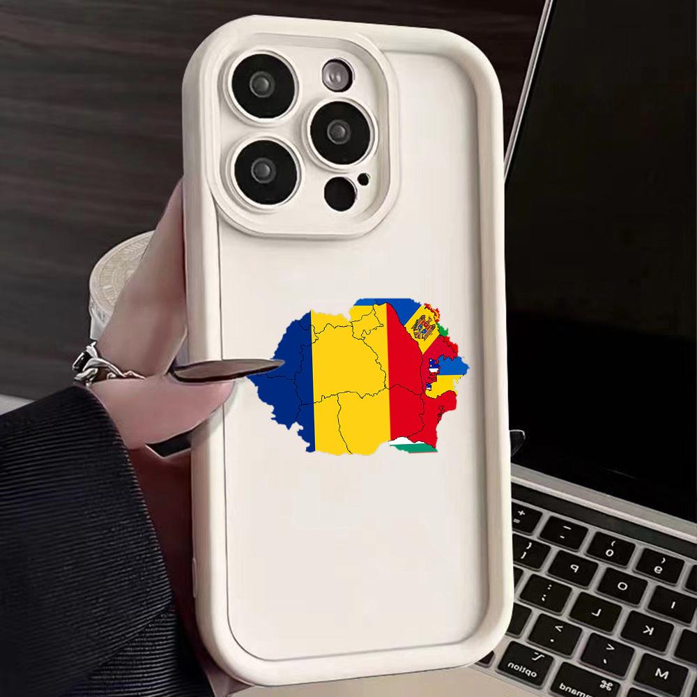 N91 Moldova Flag art Huse pentru telefon Soft Angel Eyes pentru Samsung A54 A34 A13 A14 S23 S24 Ultra S20 FE Xiaomi Redmi Note 13 12C Husă rezistentă la șocuri