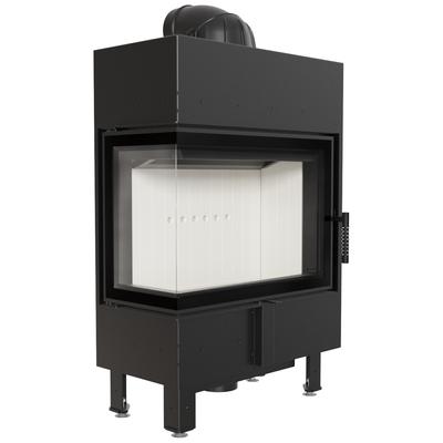 Steel Fireplace KRATKI LUCY SLIM Left 8 kW Ø 160