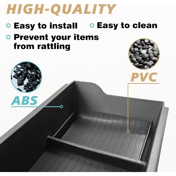 BestEvMod for Ioniq6 Lower Center Console Organizer Tray Storage Box Armrest Accessories ABS Material Compatible with Hyundai Ioniq 6 Accessories