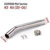 Mid-Section Motorcycle Exhaust Mod for SC AR Scorpion M4, GSX-R K5/K6/K7/K8 Models.