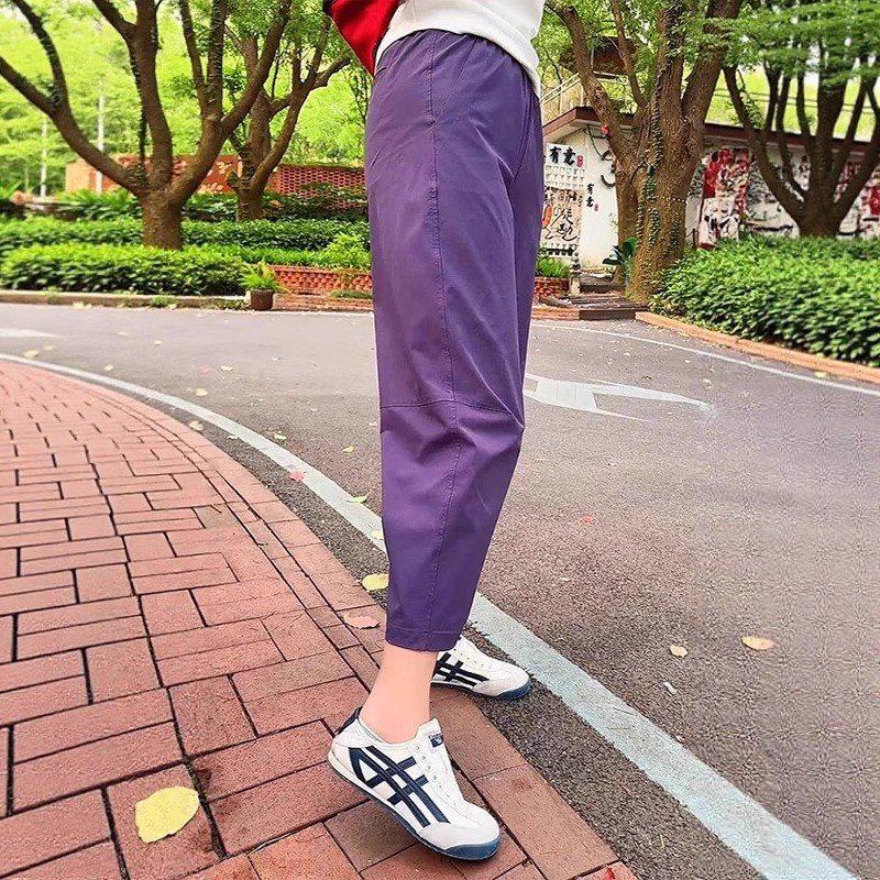 

Women s 2025 Quick-Dry Harem Pants - Pear Shape, Loose Fit, Slimming, Summer Casual Sportswear L for 100-118 jin