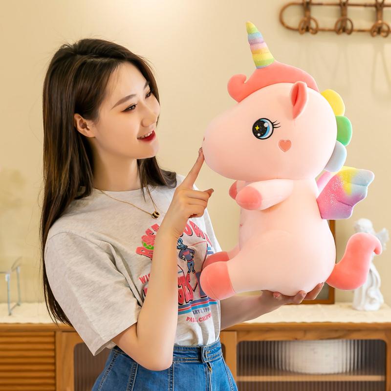 11/15/19/23 Inch Unicorn Stuffed Animal Cute Sitting Plush Toy Decor Soft Birthday Gift for Baby Girls