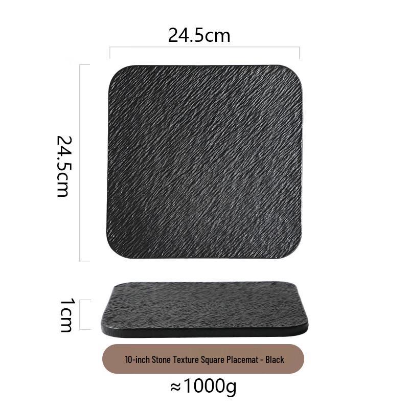ZISIZ 10-inch Square Ceramic Plate