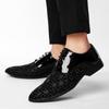 Fashion Black Mens Dress Shoes Style Luxury Formal Shoes For Men Oxfords Shoes Designer Casual Business Leather Shoes Men Zapatos Hombre