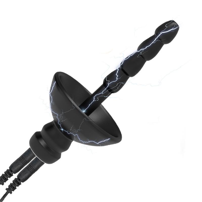 Electric Shock Sex Toys Penis Ring Masturbator,Electro Stimulation Bdsm Glans Trainer Cock Cage,Estim Urethral Catheter Sounds