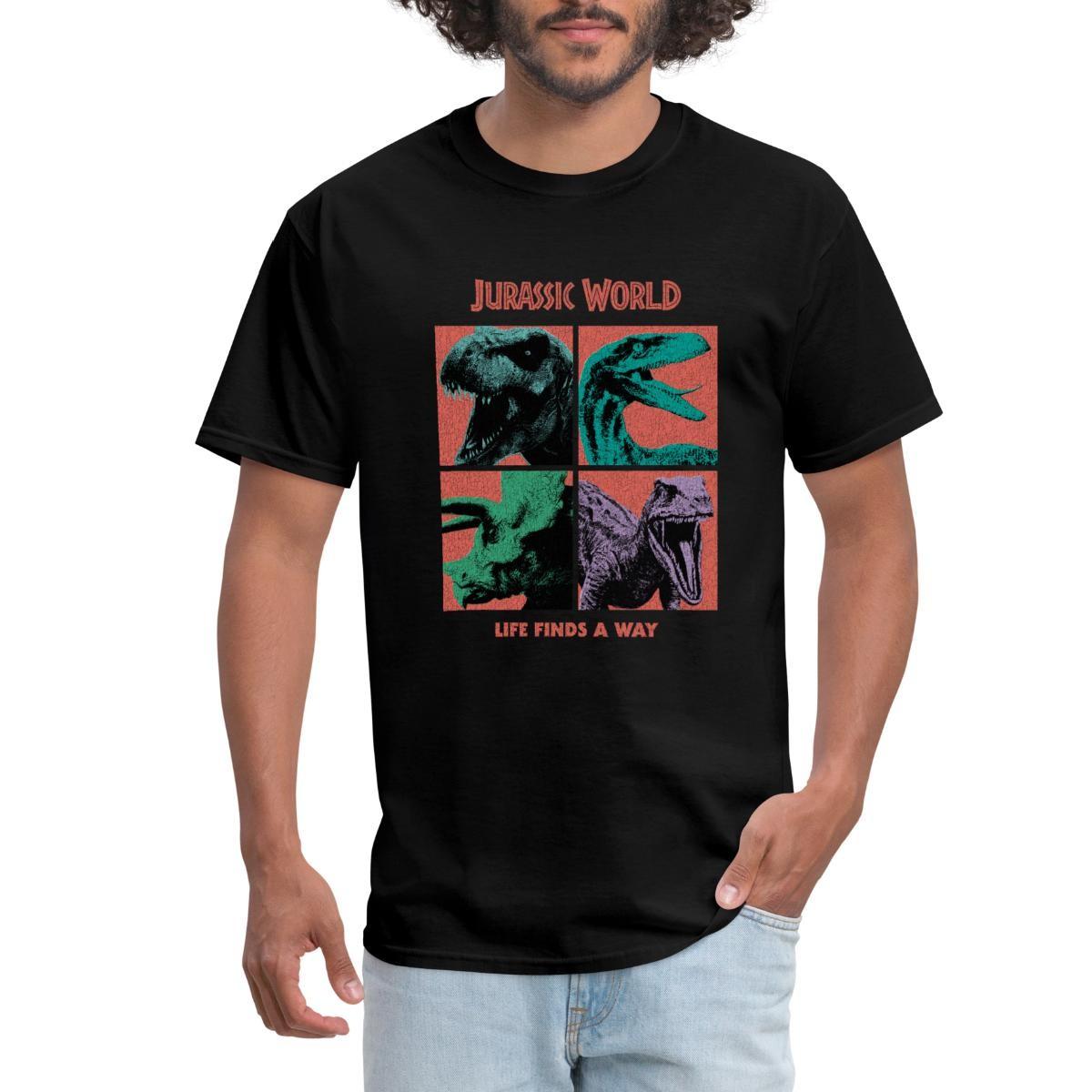 Jurassic World Life Finds A Way Men s T-Shirt S