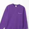 Champion Long Sleeve Crew Neck Sweatshirt with Fleece and Script Deep Men's Logo, Purple, C8-W041Z