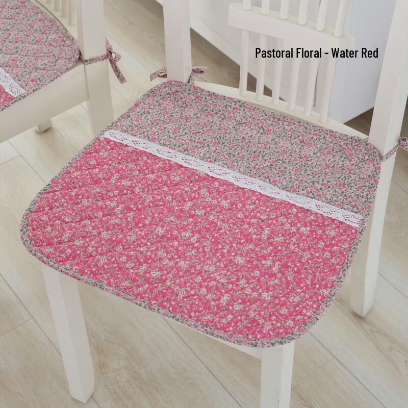 Spliced Fabric Breathable Placemat & Office Cushion