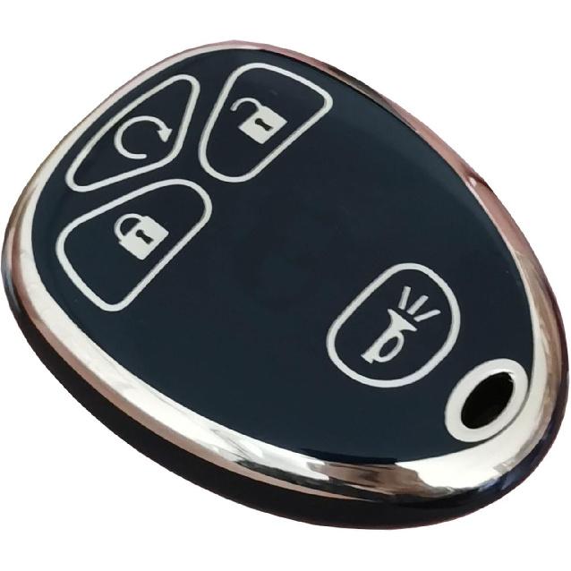 for Chevrolet Key Fob Cover Keyless Remote Smart Key Fob Shell with Keychain Fit for Chevy Suburban Tahoe Traverse Buick Enclave Cadillac Escalade