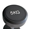 Longzhan Fixed Weight Rubber Dumbbell Set with Rack