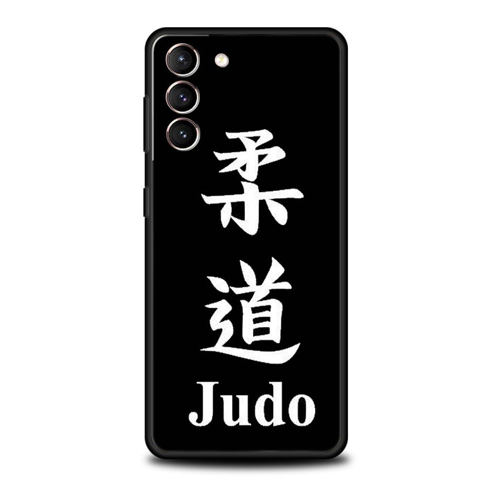 Japanese Martial Judo Soft Phone Case For Samsung Galaxy S25 Edge S24 Plus S23 FE S22 S21 S20 Ultra 5G S10 Black Protect Cover
